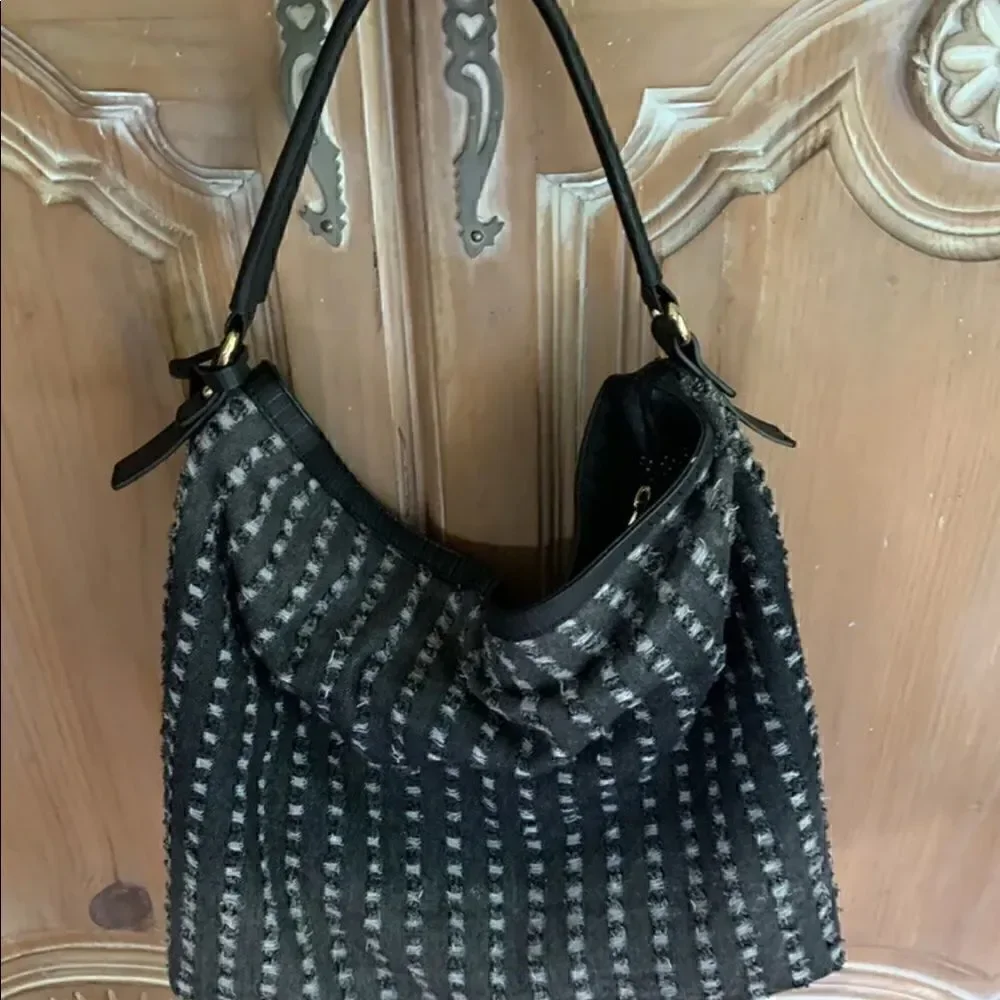 Christian Lacroix Lourmarin denim hobo purse